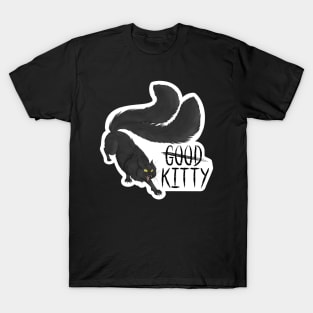 G̶o̶o̶d̶ Kitty Die-cut Long Hair Gold Eyes T-Shirt